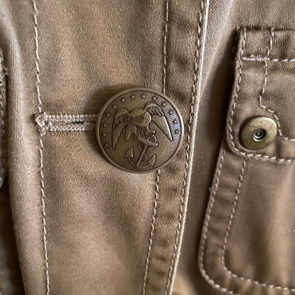 J. Crew light brown jacket with tie Womens Sz M - Picture 4 of 7